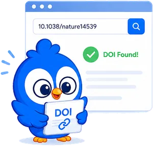 DOI cartoon helper illustration